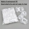 100 Pcs Disposable Ear Covers for Shower, Plastic Waterproof Ear