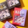 essence nails in style artificial fingernails, no. 14, pink, express