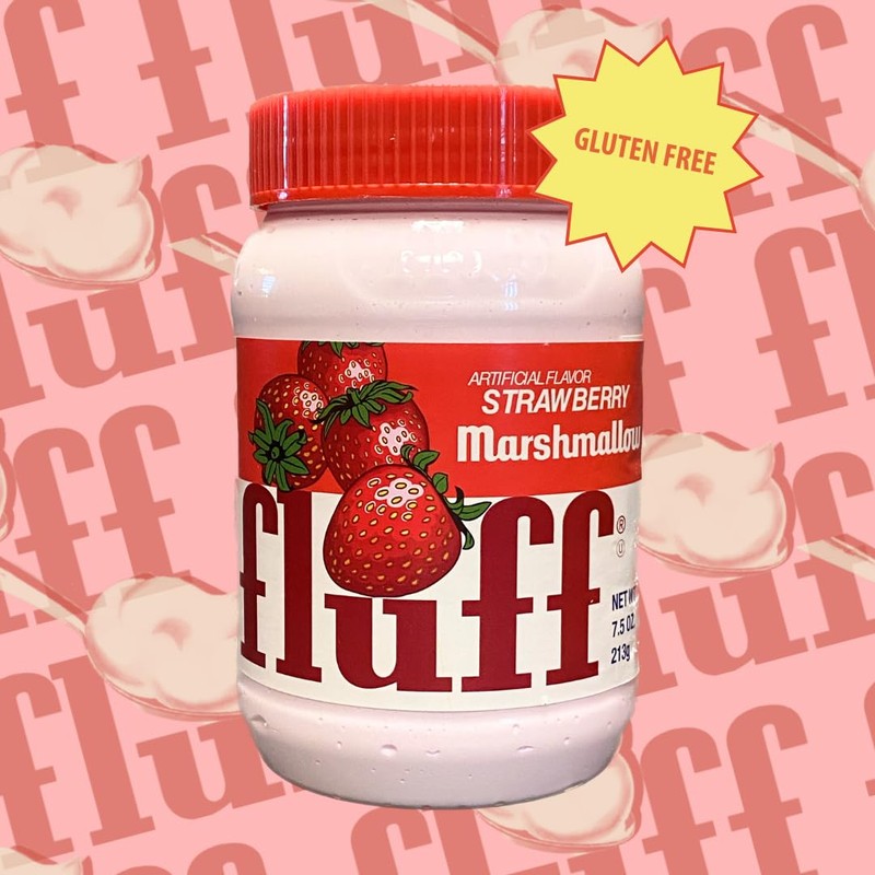 Fluff Marshmallow Spread, Delicious Strawberry Flavor, 7.5oz (Pack of 1)