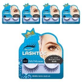 Lash Talk Shopping NT Home Shopping One Touch Eyelashes, Party Party, 5 Pieces / 래쉬톡 쇼핑엔티 홈쇼핑 원터치 속눈썹, 파티파티, 5개