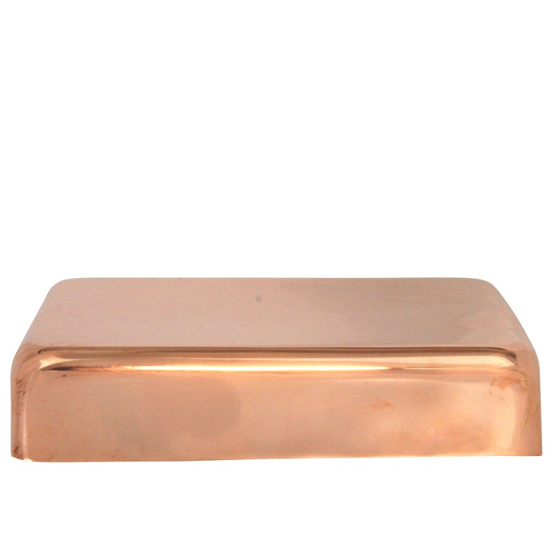 4x4 Copper Flat Top Post Cap by Captiva - Extended