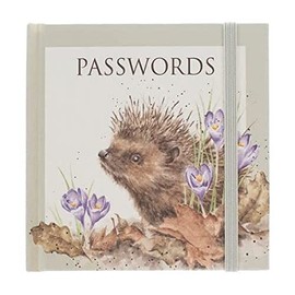 Wrendale Designs by Hannah Dale - New Beginnings Illustrated Pocket-Sized Password Book - 104mm x 109mm