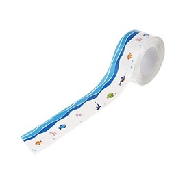 Housoutil Caulk Strip Tape Shower Sealant Strip Self Adhesive Caulking Sealing Tape for Kitchen Bathroom Sink Countertop Toilet Bathtub Sea Animal Pattern