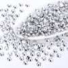 Meibite Silver Flatback Rhinestones, Glass Rhinestones for Nail Art and