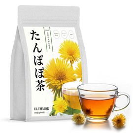 Dandelion Tea, 0.07 oz (2 g) x 60 Packets, Dandelion Root Only, Caffeine Free, Additive-Free