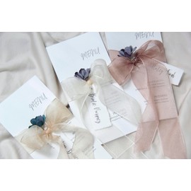 LASOIE Organza Ribbon Gift Wrapping Tool Tulle Fabric Cellophane Wrap for Gift Baskets Gift Ribbon Decorative Ribbon for Weddings Ribbon for Wedding Ribbon for Invitations Brown 38mm 1 1/2"