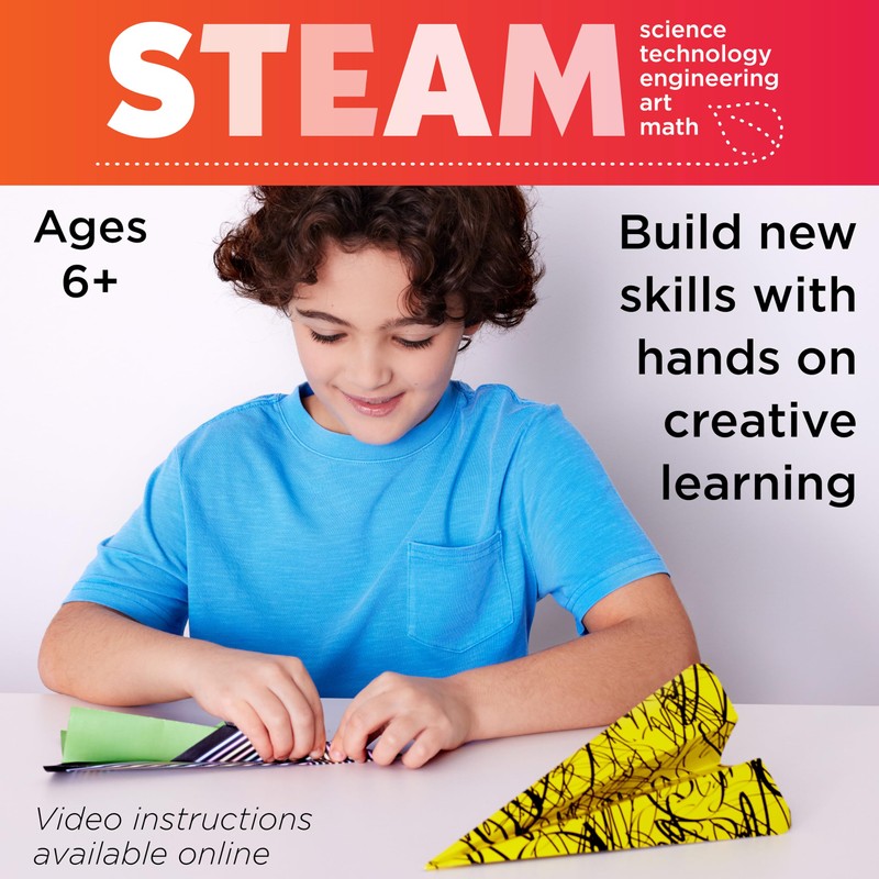 Creativity for Kids Stunt Squadron Fold & Launch Paper Airplanes: