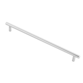 GedoTec Linea Furniture Handle Chrome Kitchen Handle for Drawers Cabinet Handle with Drilling Distance 352 mm Rail Handle Diameter 12 mm Bar Handles Chrome-Plated Polished 1 Piece Solid Material Door