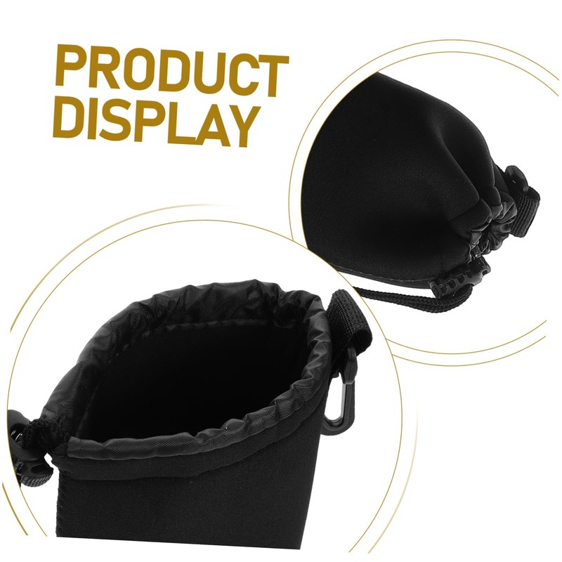 SHOWERORO 2 Pcs Lens Sleeve with Shockproof Padding for Versatile