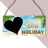 "Days Until Our Holiday" Countdown Plaque - Customised Vacation Chalkboard
