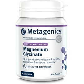 Metagenics Magnesium Glycinate 100mg – High Strength Supplement - Supports Energy Metabolism & Nervous System Function – 120 Tablets