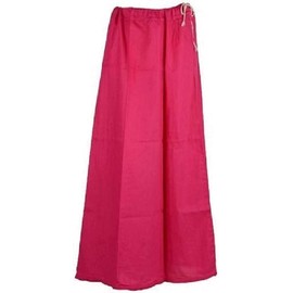 Estationeryhouse Cotton Indian Petticoat Underskirt for Sarees (Maroon)