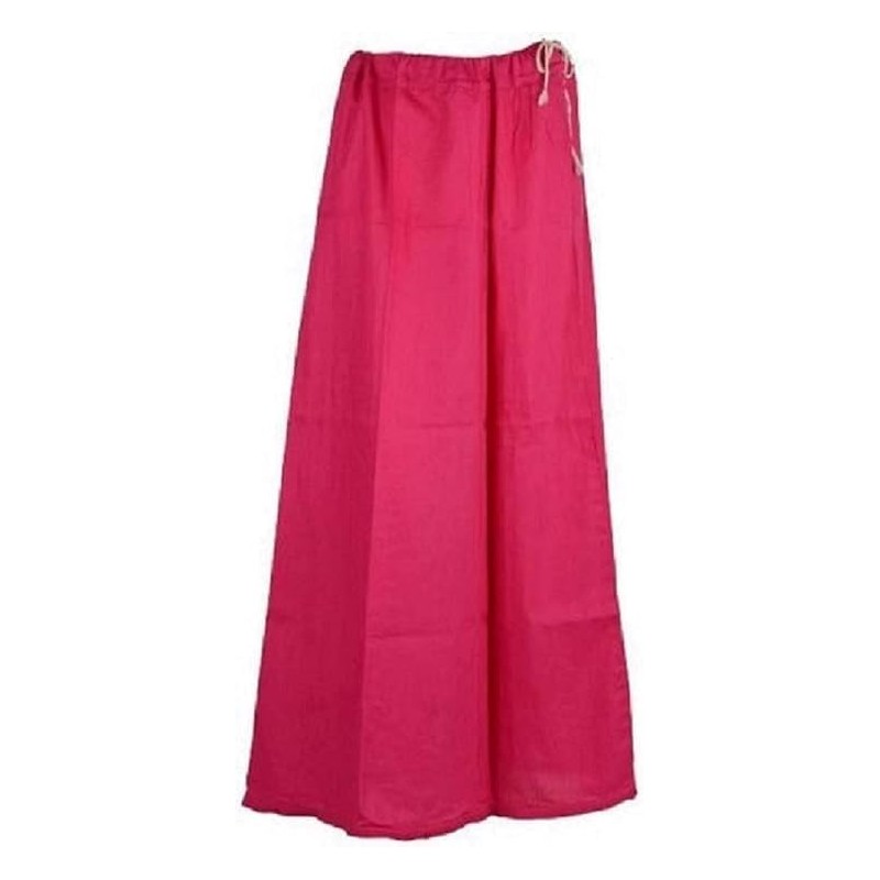 Estationeryhouse Cotton Indian Petticoat Underskirt for Sarees (Maroon)