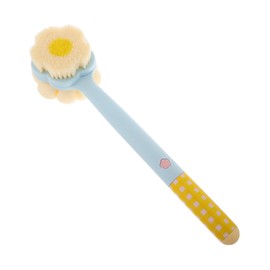 Outanaya Bath Sponge Back Brush with Handle Double-sided Exfoliating Scrubber for Bristles Loofah for Back and Foot Care Body Brush for Men Women