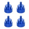 sourcing map 4Pcs M3x6 Aluminum Thumb Screws, 12x16mm(ODxH) Computer Case
