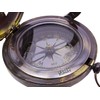 Nautical Pocket Compass Magnetic Navigation Sundial Brass Maritime Hiking Compass