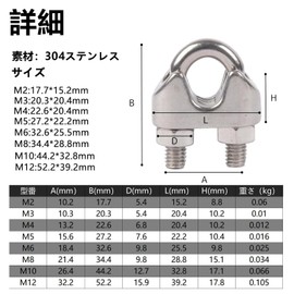 Wire Clips, M5, 25 Pack Wire Rope Clips, 304 Stainless Steel, Cable Clips, Cable Fasteners, Rope Fasteners, Wire Fasteners, Saddle Clamps for Wire Rope Terminal Processing (M5)