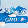 CIEHER Mermaid Crown and Girl's Birthday Sash with Starfish Tiara