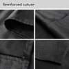 ROTANET Long Server Apron Black with 3 Pockets Bistro Half