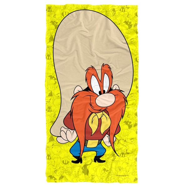 LOGOVISION Looney Tunes Beach Towel, 30"x60" Yosemite Sam Character Beach