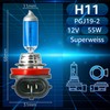 Recambo H11 Halogenlampen 12V 55W - 5500K Xenon-Look - Superweißes