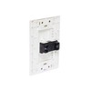 iGOTO PB511-B Apagador sencillo con placa, Color Blanco