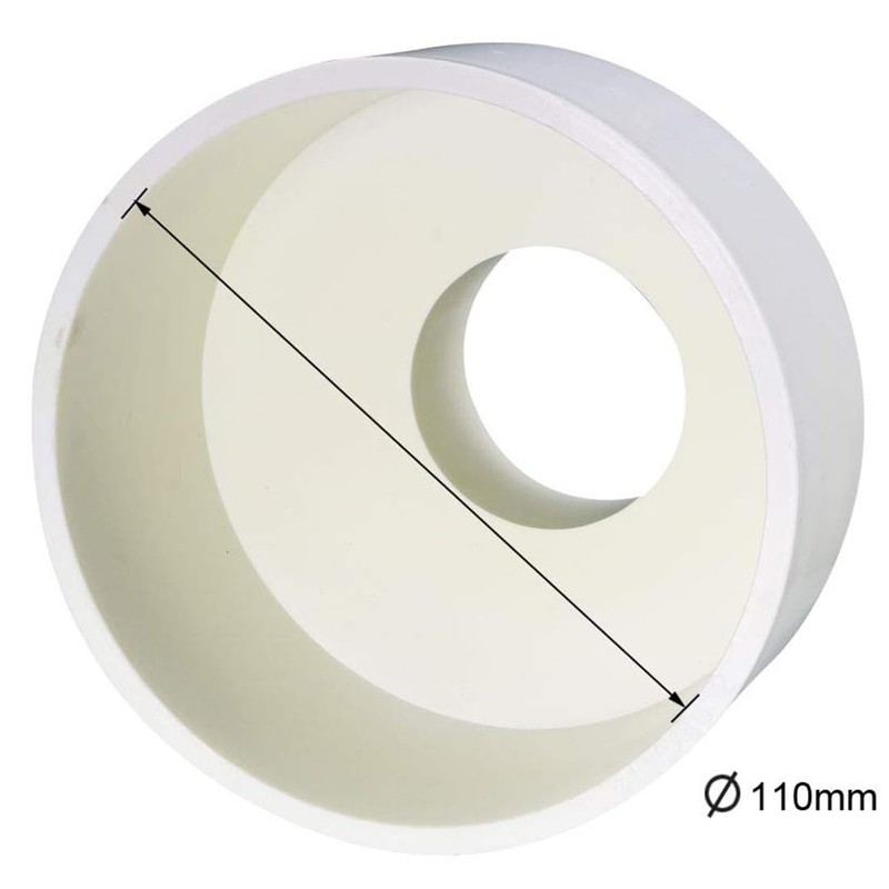 TOP-VIGOR 1Pcs PVC DWV Reducing Coupling, 110mm x 50mm Socket