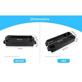 Universal Stroller Wagon Snack Tray Attachment for Wonderfold W4 W2 Removable Double-Sided Kids Travel Snack Holder with Cup Holders Mesh Pockets Durable Faux Leather Wagon Stroller Organizer Easy Clean (W1 Original & W2 Models)