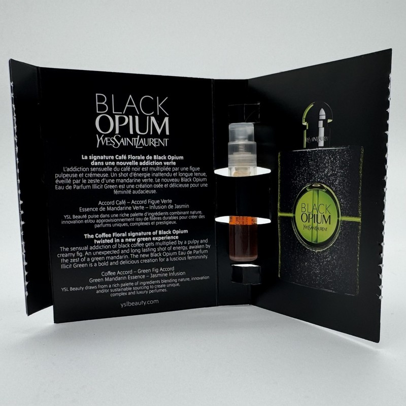 Yves Saint Laurent Black Opium Perfume Collection Sample Spray 6pc