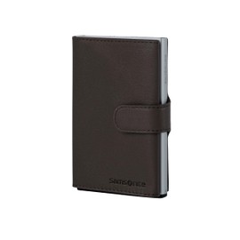 Samonite Alu Fit Slide Up Wallet (Color : Dark Brown)