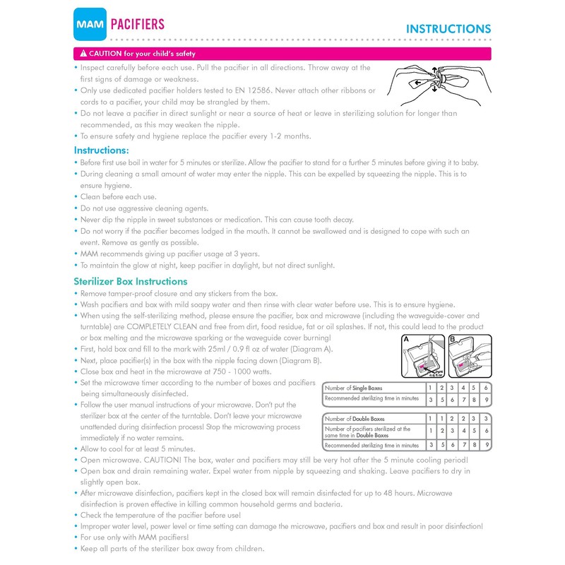 MAM Air Night & Day Baby Pacifier, for Sensitive Skin,