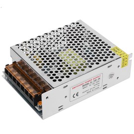 Switch Power Supply Driver Adapter Aluminum Alloy DC24V LED Screen Strip Light 3D Printer(S-120-24（24v 5a 120W）AC100-240V )