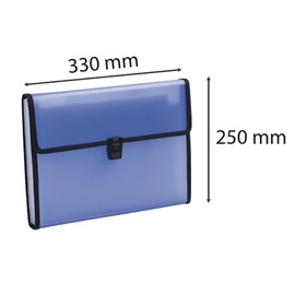 Exacompta 55989E Chromaline Premium Expanding File for DIN A4 13 Compartments and Stretchy Spine and Lock Perfect for Storing Your Documents Organiser Folder 1 Piece Random Colour