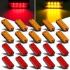 Partsam 20Pcs 4 Inch Led Rectangular Side Marker Clearance Lights,