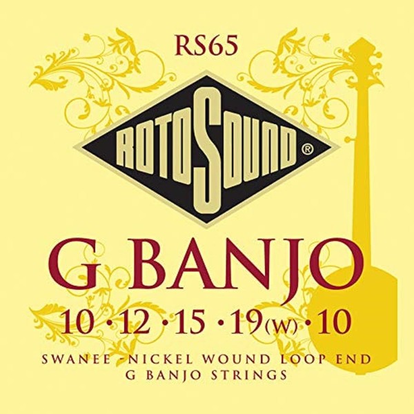Rotosound Nickel Loop End 5 String G Banjo Set