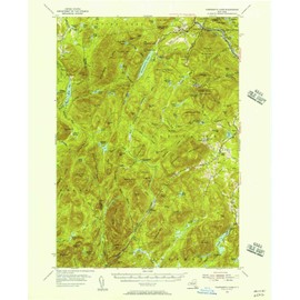 YellowMaps Thirteenth Lake NY topo map, 1:62500 Scale, 15 X 15 Minute, Historical, 1954, Updated 1957, 20.9 x 17 in - Tyvek