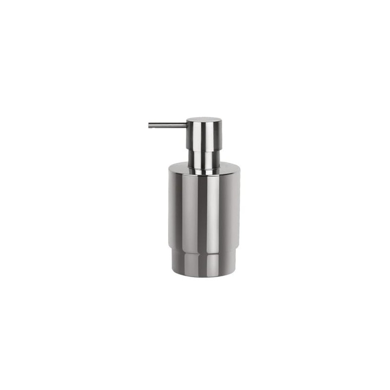 Spirella Soap Dispenser, Metal, Silver, 7cm x 6.5cm x 17.5cm