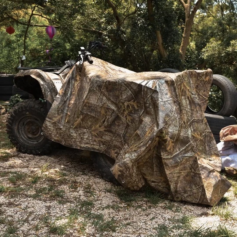 LOOGU Heavy Duty Waterproof Tarp, Bionic Tree Camo Multi Purpose
