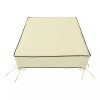 Unbranded |SLIPCOVER ONLY| Outdoor Contrast Piped Deep Seat Back Pillow