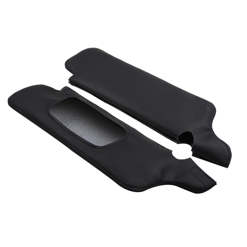 GoaMotors for Ford Mustang 1994-2004 Pair Black Leather Sun Visor
