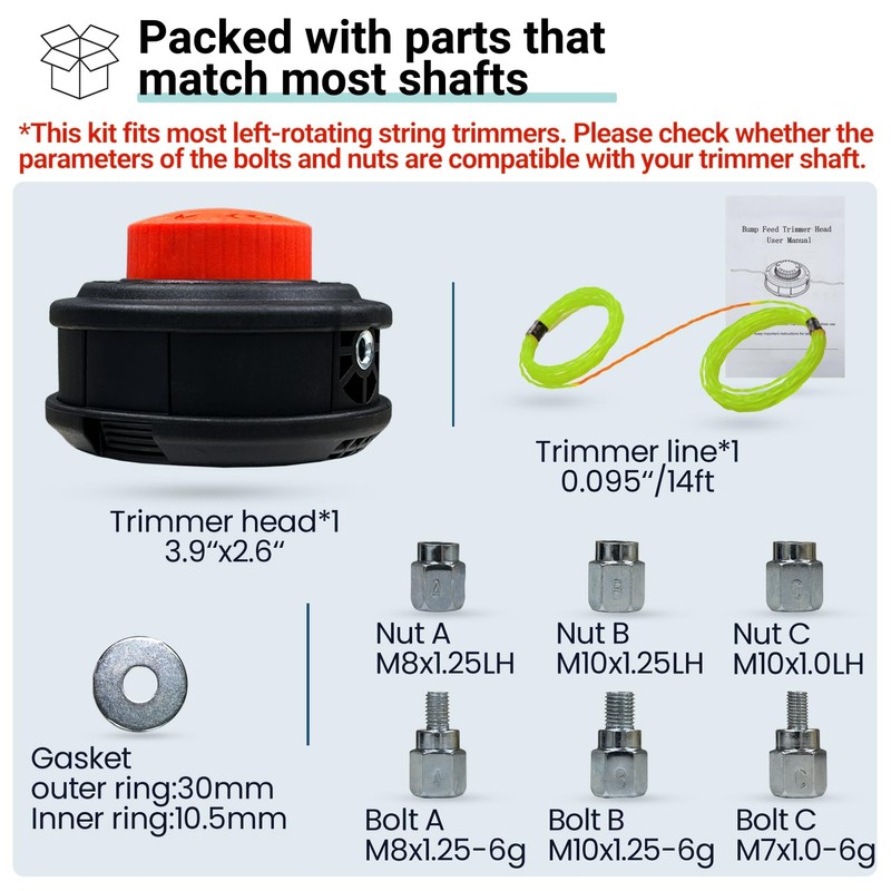 SIMUSI Universal Weed Eater Head, Speed Feed Trimmer Head String