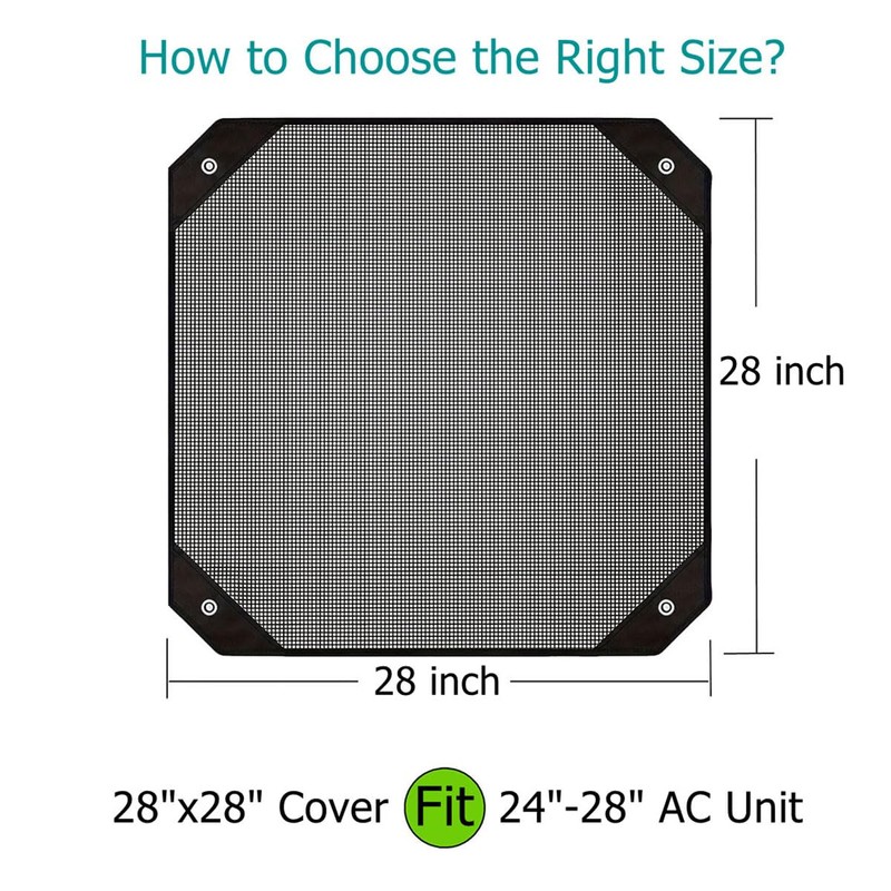 Air Conditioner Covers for Outside Units - 28"x28" Central AC