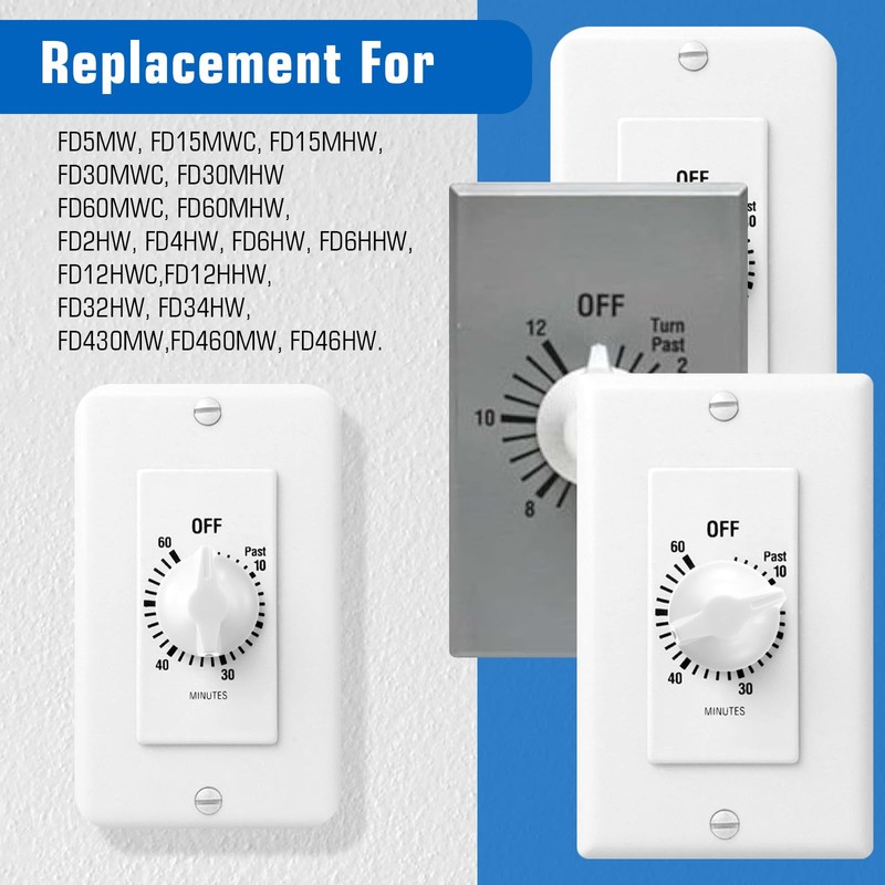 6Pcs Timer Knob Replacement, Timer Switch Knob Compatible with Intermatic
