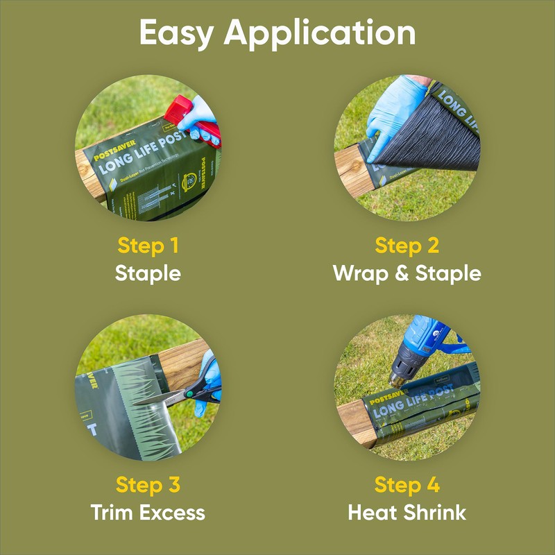 Postsaver Pro-Wrap & Tack | 16 ft Roll Cut to