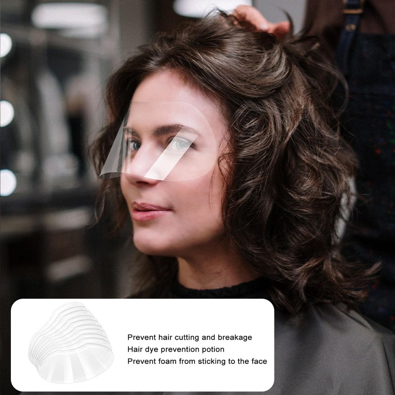 Pack of 50 Clear Face Visors for Microblading, Permanent Makeup,