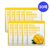 [330 won per sheet] Real essence mask pack 30 sheets, 15 types, monthly package - Mango 30 sheets (vitality) / [장당 330원] 리얼 에센스 마스크팩 30매 15종 한달패키지 - 망고 30매(생기)