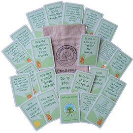 Little Wood Walkers Outdoor Nature Challenge Card Game | Teamwork, Problem Solving, Creative Thinking | Ideal for Family Walks, Forest School, STEM | Carry Bag Included