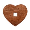 Purpledip Wooden Coasters 'Stacked Hearts': Unique Dining Accessory, Housewarming Gift