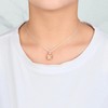 Philip Jones Sterling Silver Golden Shadow Necklace Created with Zircondia®