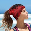 Old Grunge Albania Flag Neck Gator Warmer Windproof Face Cover